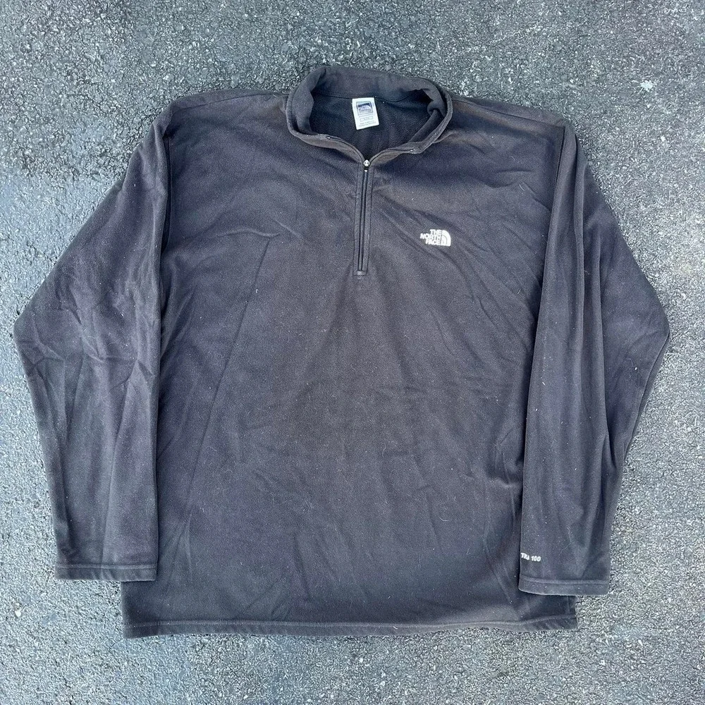 The North Face Mens TKA 100 1/4 Zip Pullover Fleece Jacket XL